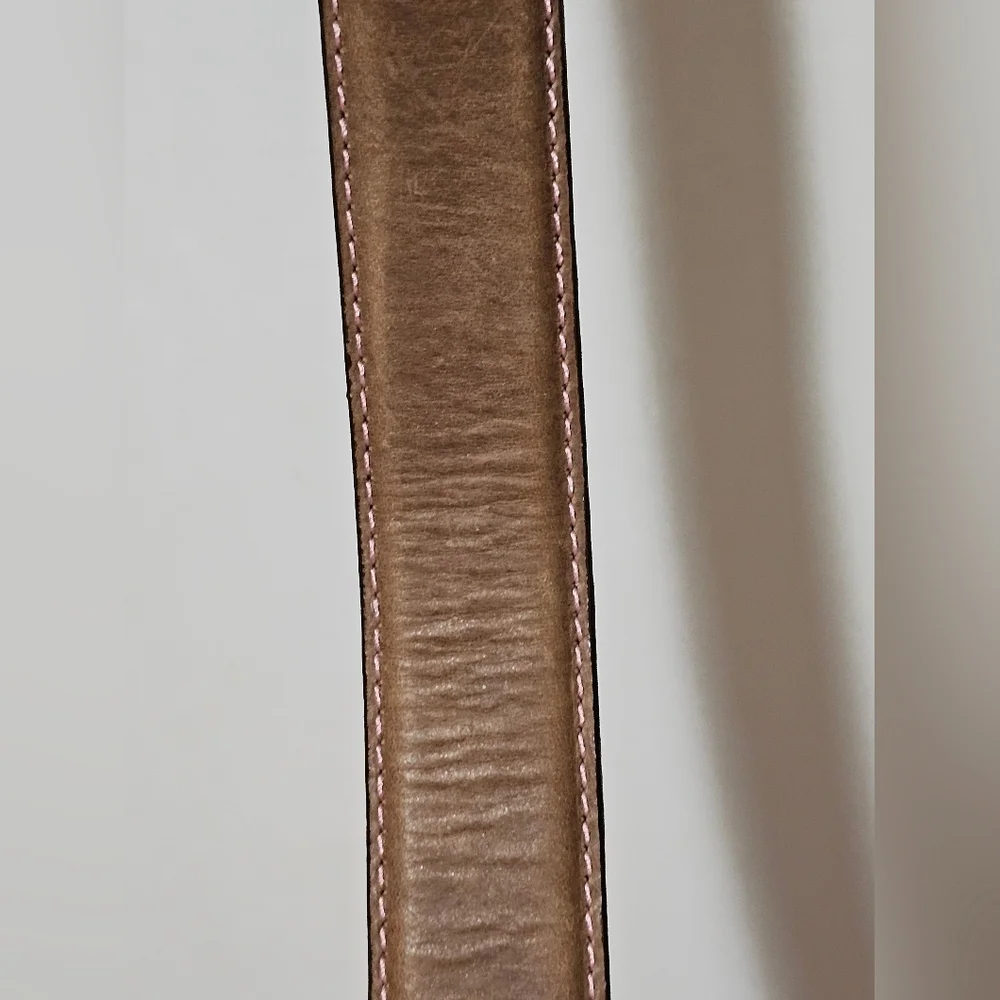 John Deere Girls Leather Belt w/ Pink Buckle